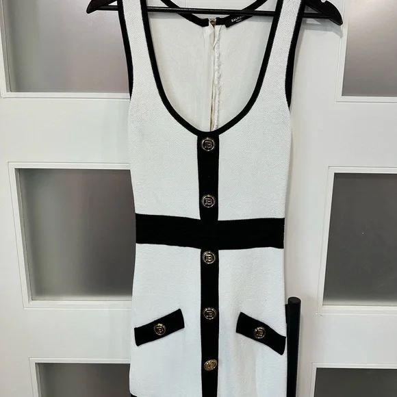 BALMAIN authentic two toned knit mini dress! - Picture 11 of 11